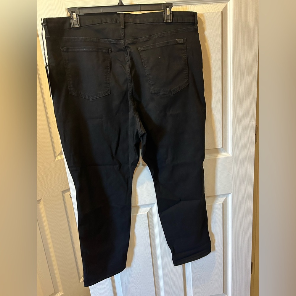 Jen 7 by 7 for All Mankind Size 22 (22W) Black Distressed Jeans Heavy Denim NWT